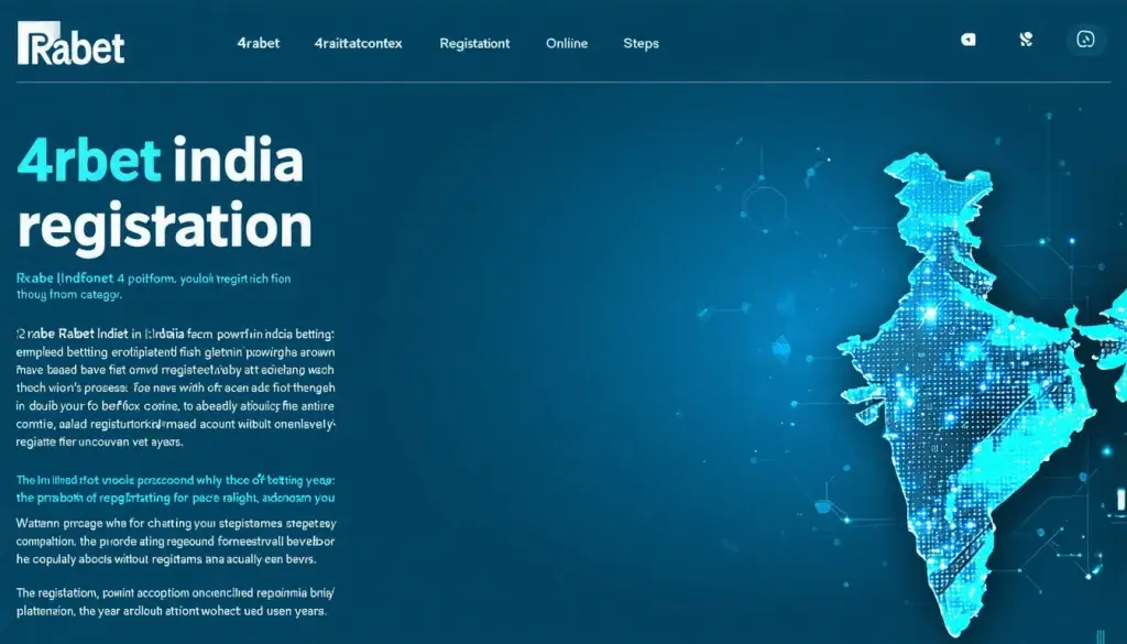 4rabet India Registration: Join 4rabet india in simple steps